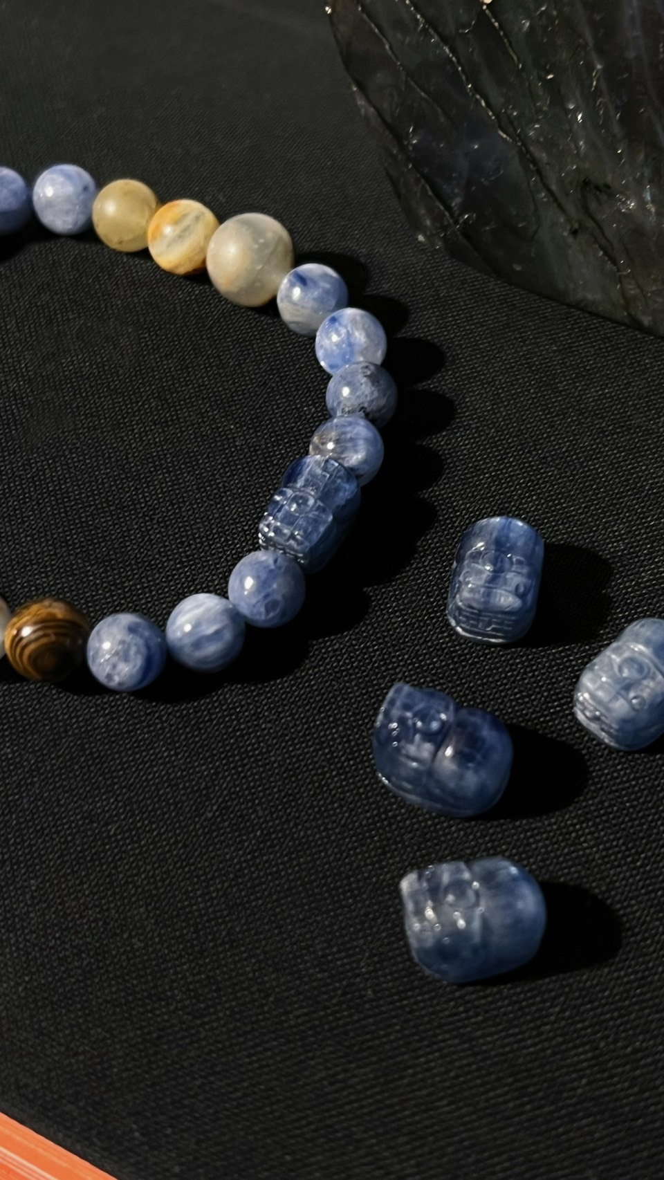 藍晶島嶼貔貅手環