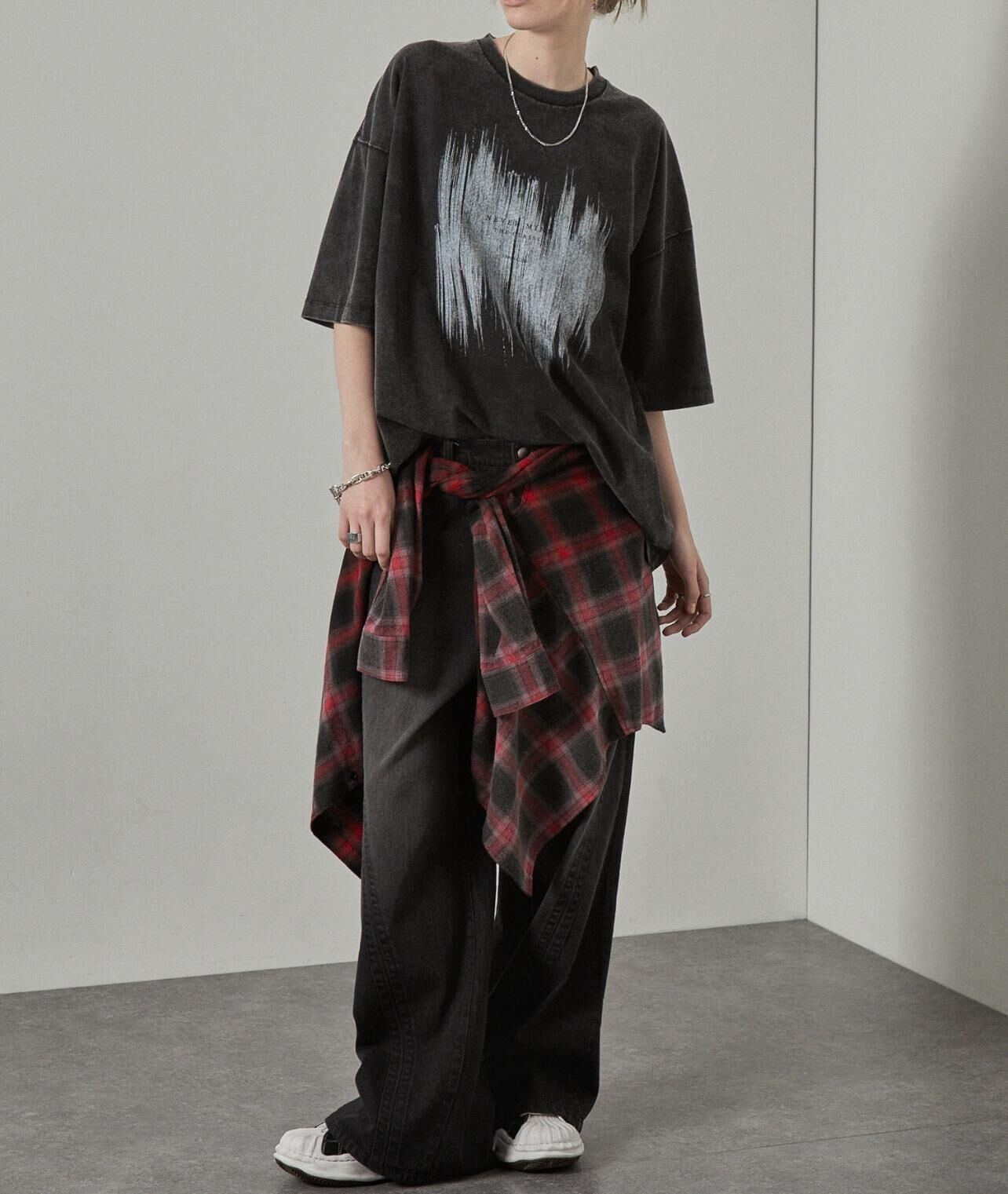 【預購】JN073006 Alfred Alex 復古雪花水洗短袖上衣