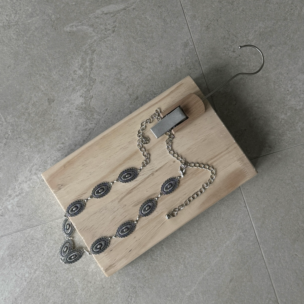 有點故事的銀圈腰鏈