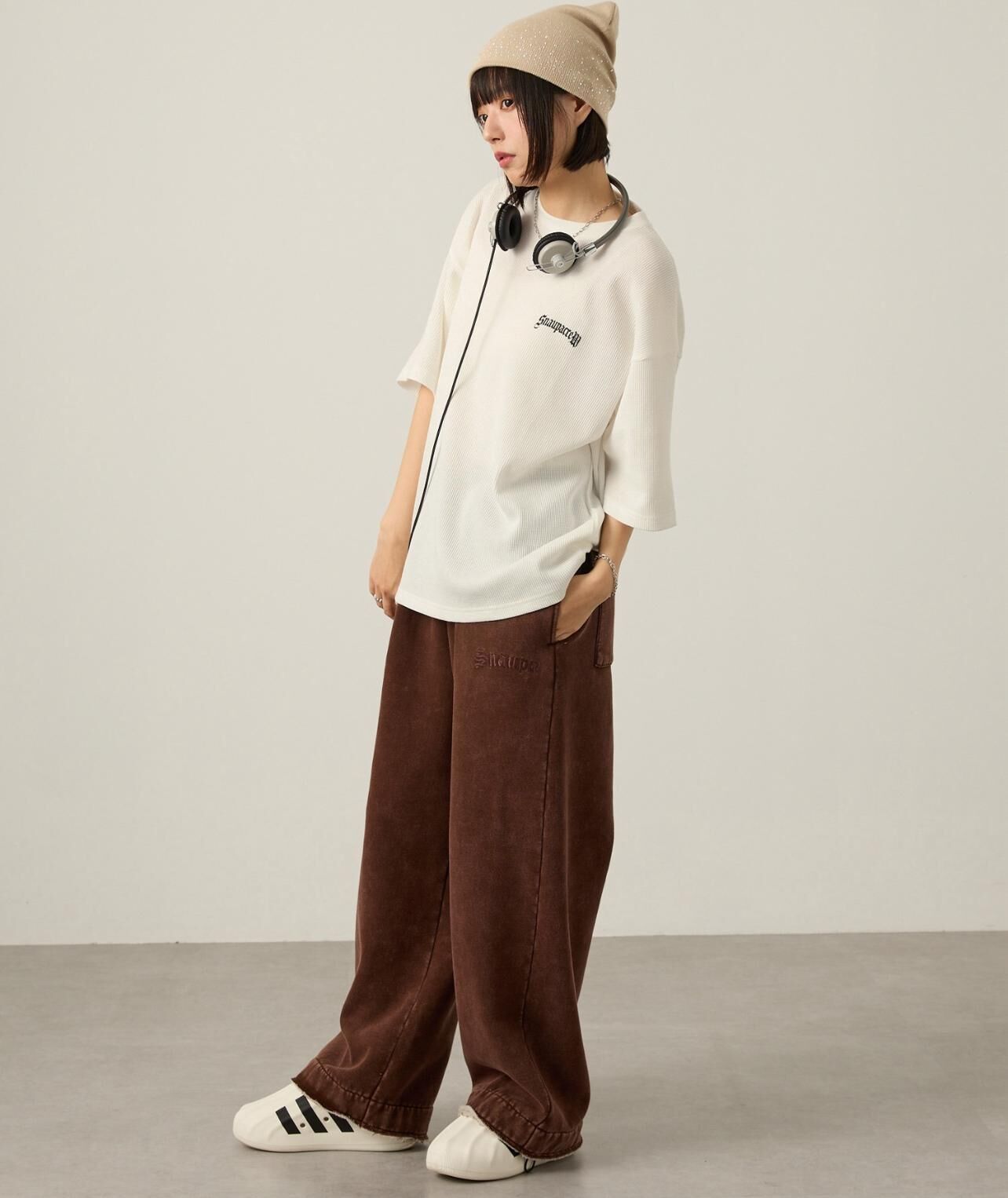 【預購】JN073008 Snap club 圖案短袖上衣