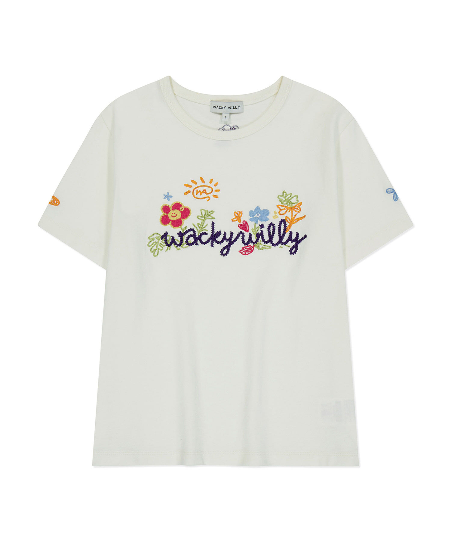 【WACKY WILLY】Graphic Kiki Wappen Short Sleeve TShirt R6498 WACKY WILLY Kiki Double Wappen Short Sleeve T-shirt