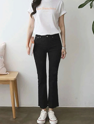 春夏新款/彈性九分喇叭褲 MANIFEST正韓🇰🇷