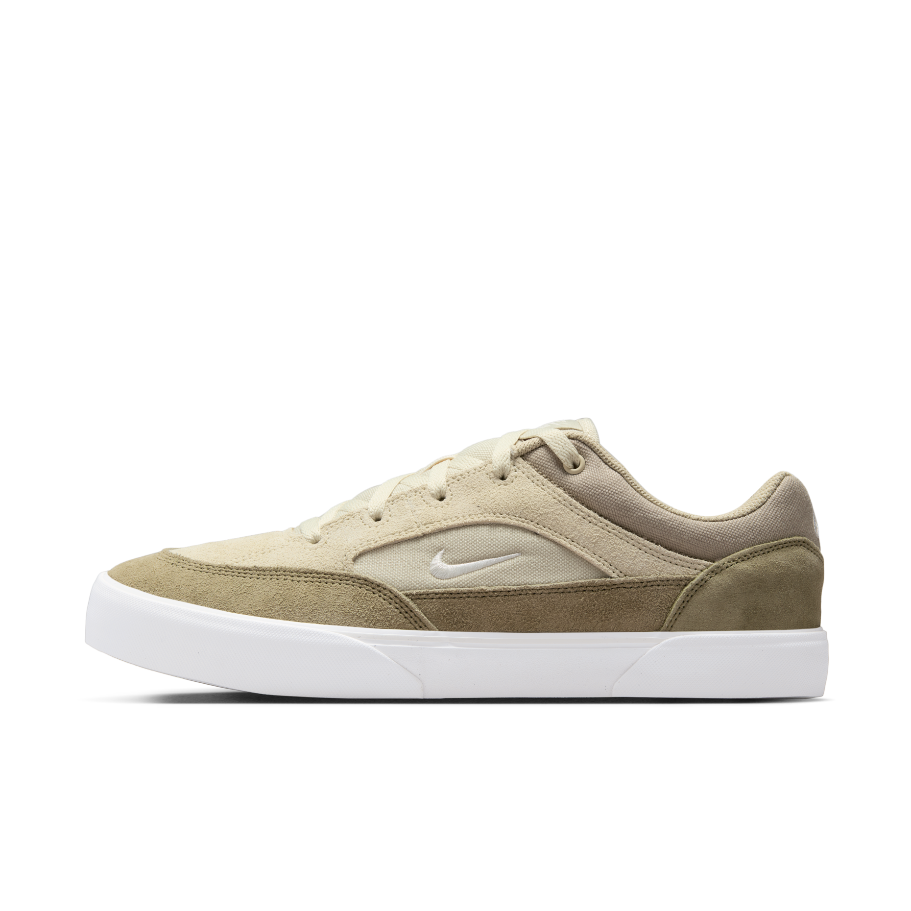 男鞋 NIKE SB MALOR 卡其橄欖綠 小勾 復古 麂皮 帆布 休閒 滑板鞋【FV6064-201】