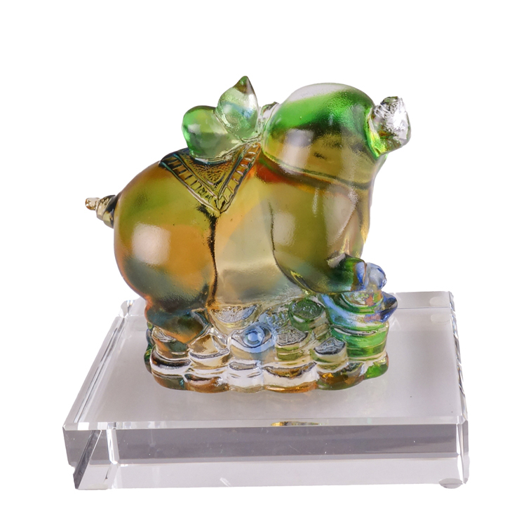 鹿港窯禮品館|福祿豬 琉璃擺飾 傳承文化的璀璨藝術與吉祥祝福