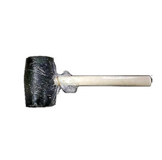 D018  木柄黑橡膠鎚