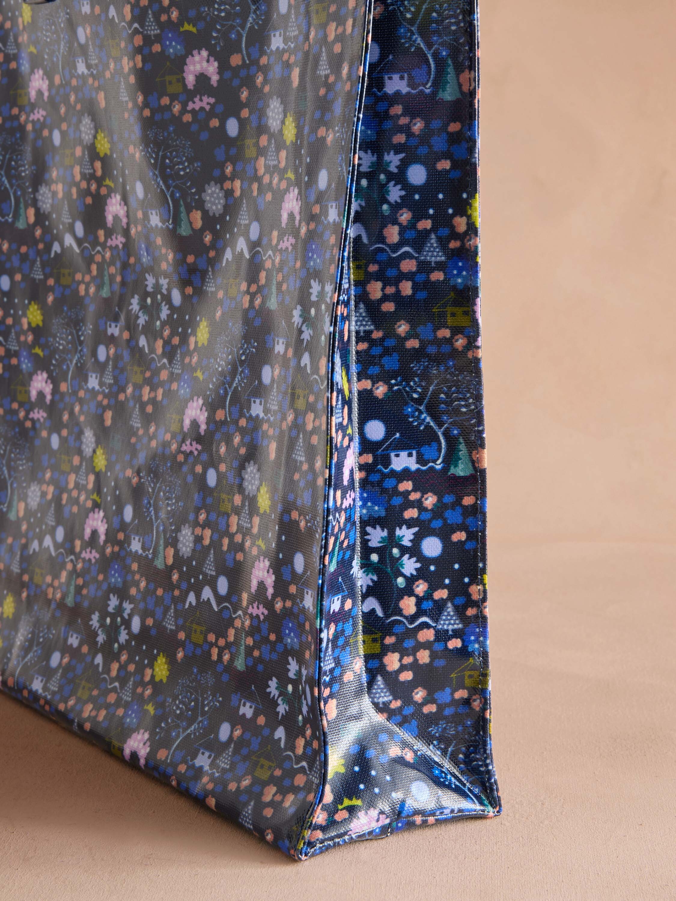 Tiny Town 防潑水直式印花書袋