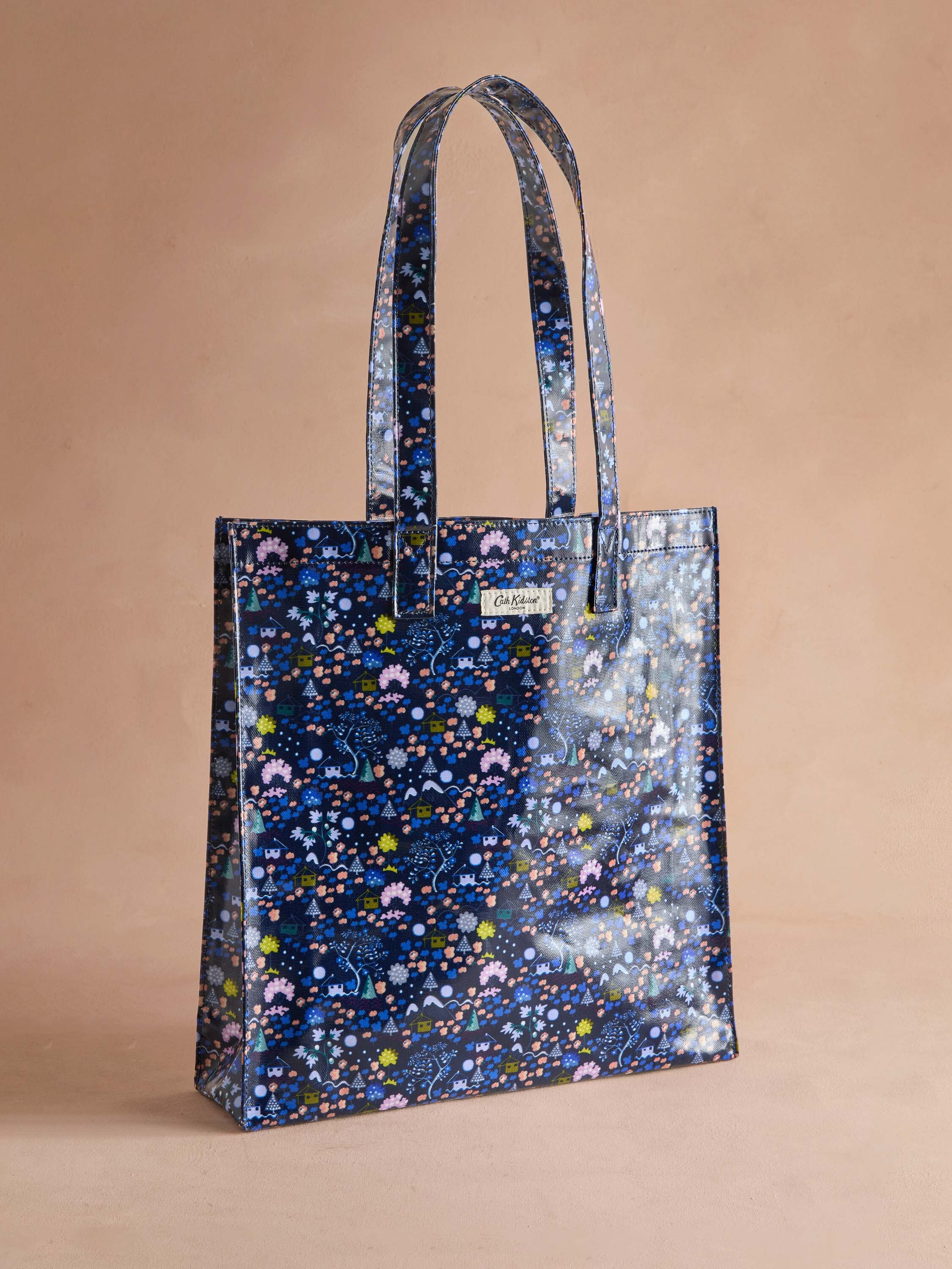 Tiny Town 防潑水直式印花書袋