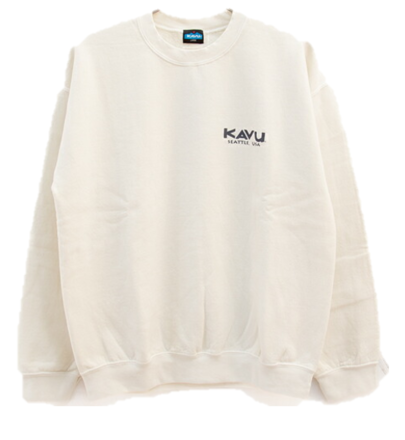 KAVU 日版 Circle Logo Sweat #19821929 ( 027 Ivory ) #厚版