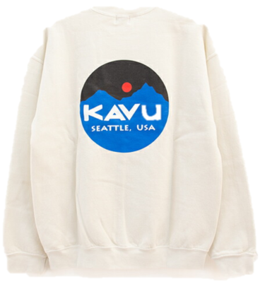 KAVU 日版 Circle Logo Sweat #19821929 ( 027 Ivory ) #厚版