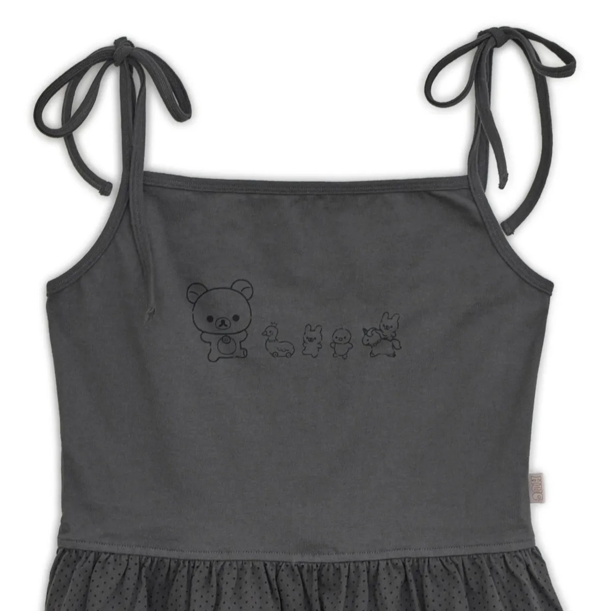 Tシャツ・カットソー HUG YOUR SKIN Babydoll Korilakkuma sleevless 5BJH1487 HUG YOUR SKIN) Babydoll Korilakkuma sleevless - 2col