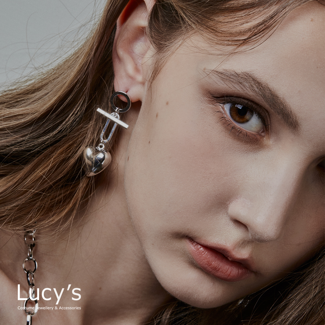 幾何心動 耳環 (二色) (123804/123805)