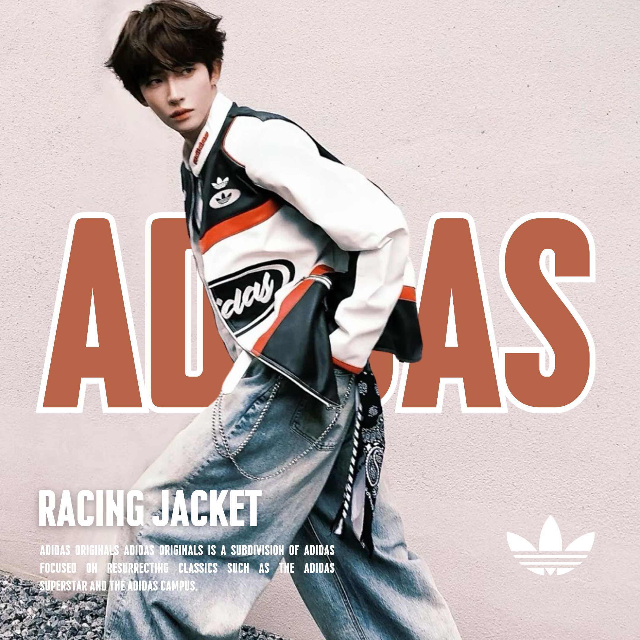 NICEDAY 代購 Adidas Racing Jacket 賽車 外套 賽車服 夾克 風衣 衝鋒 皮衣 紅色 JM8031
