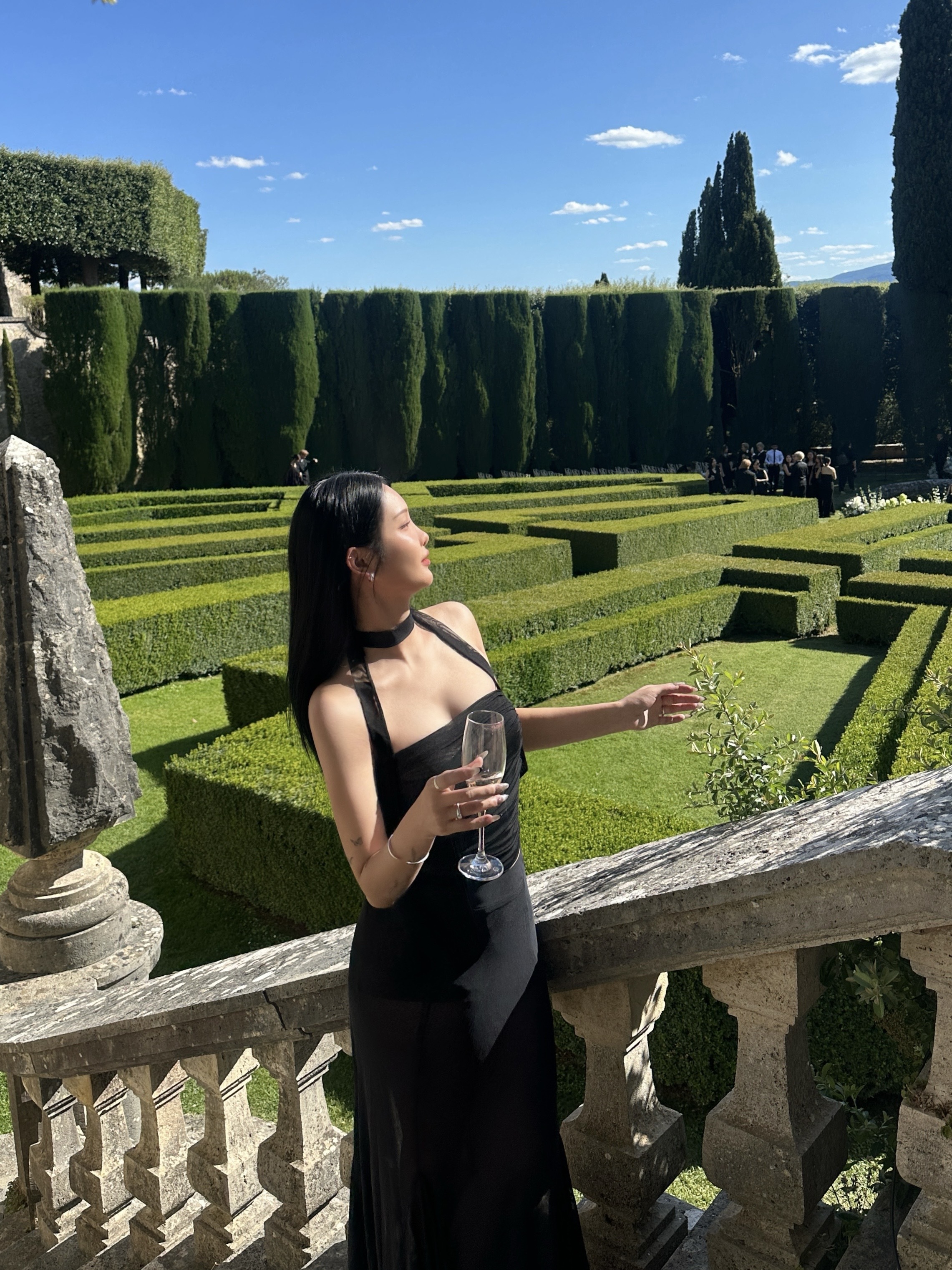 【現貨】U36 剔透玻璃紗 平口SET (黑)