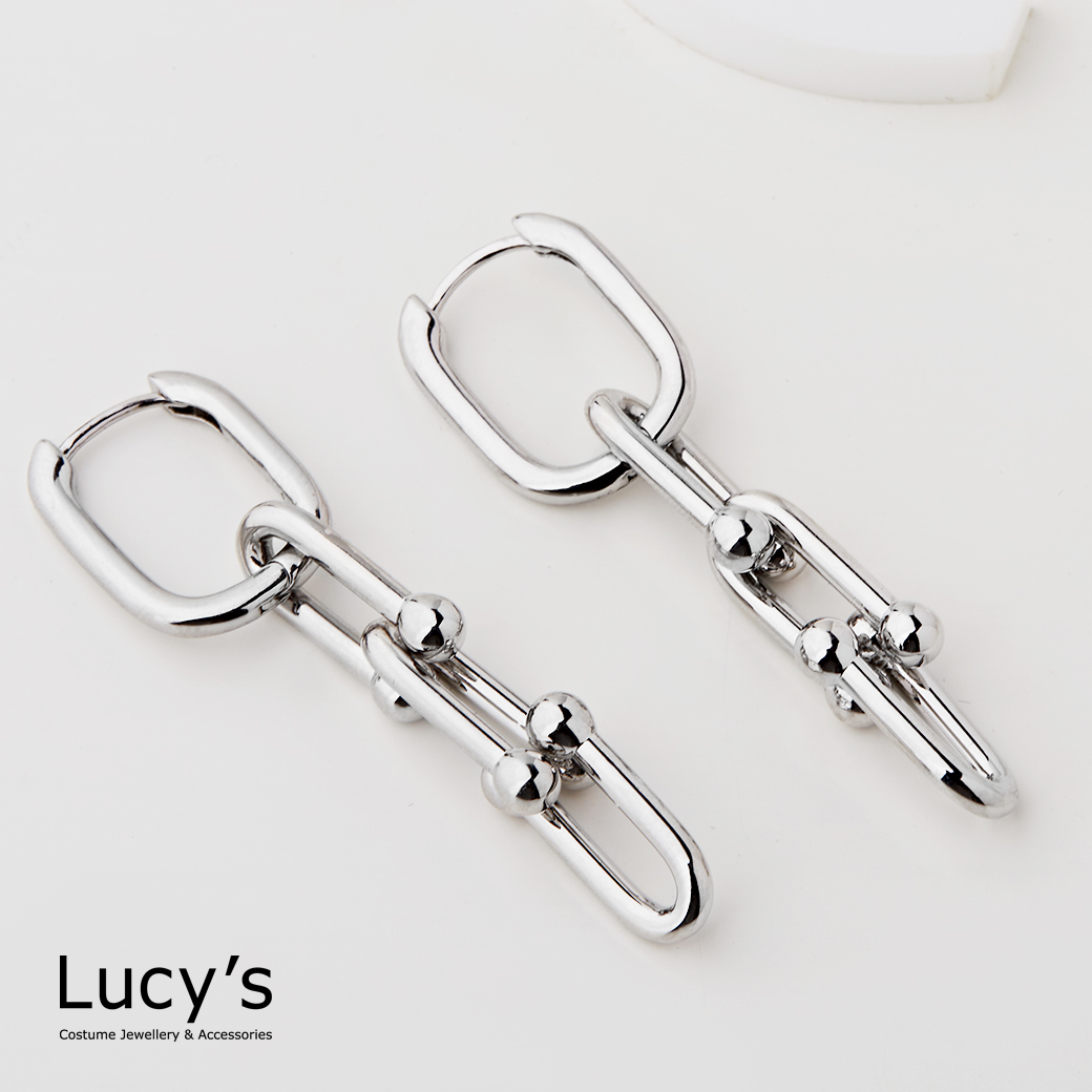 馬蹄扣 易扣耳環 (三色) (123806/123807/123808)