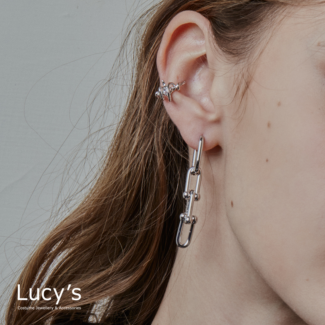 馬蹄扣 易扣耳環 (三色) (123806/123807/123808)