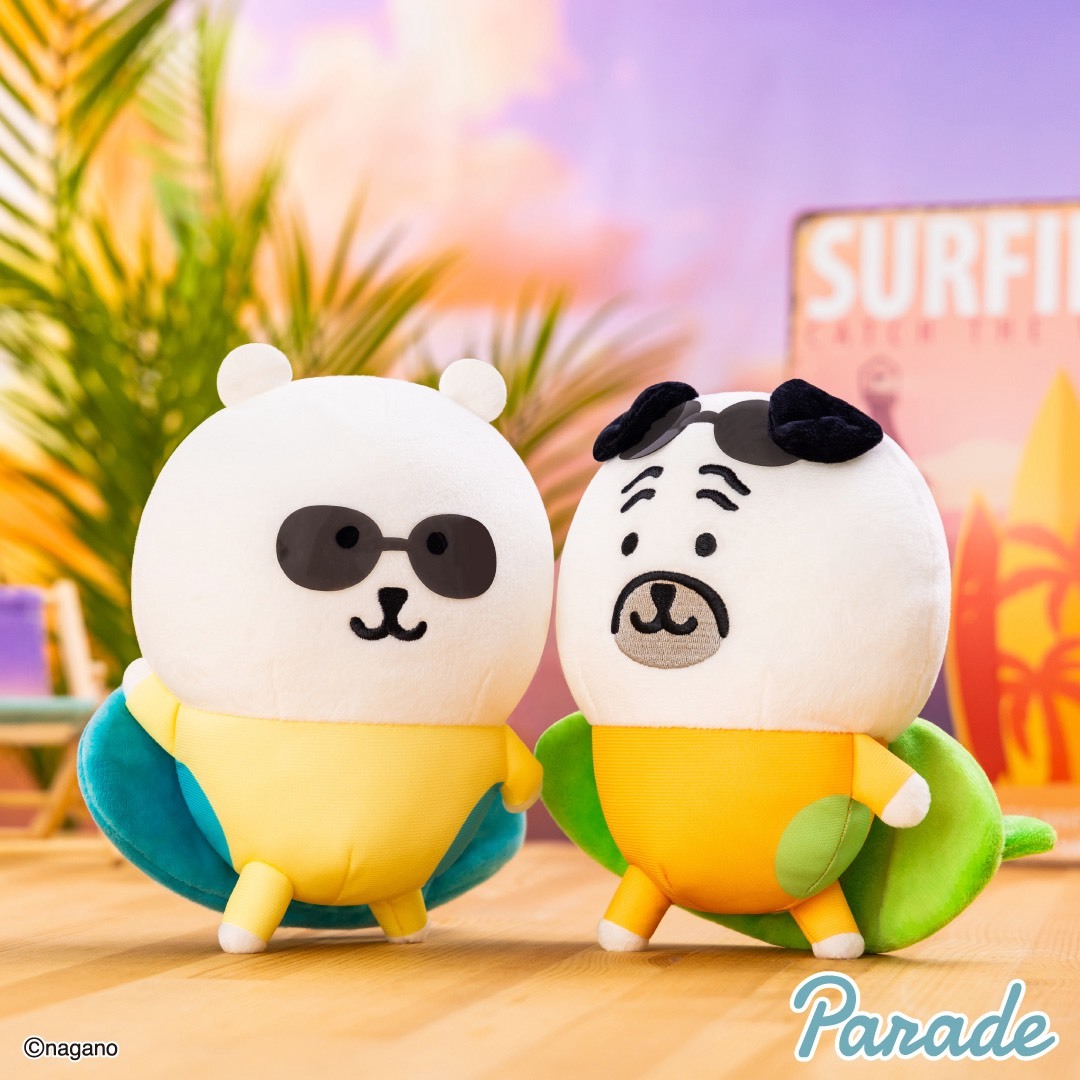 KTQ STORE ‧  日本 Joke Bear 自嘲熊系列 景品 衝浪系列 白熊 巴哥犬 娃娃