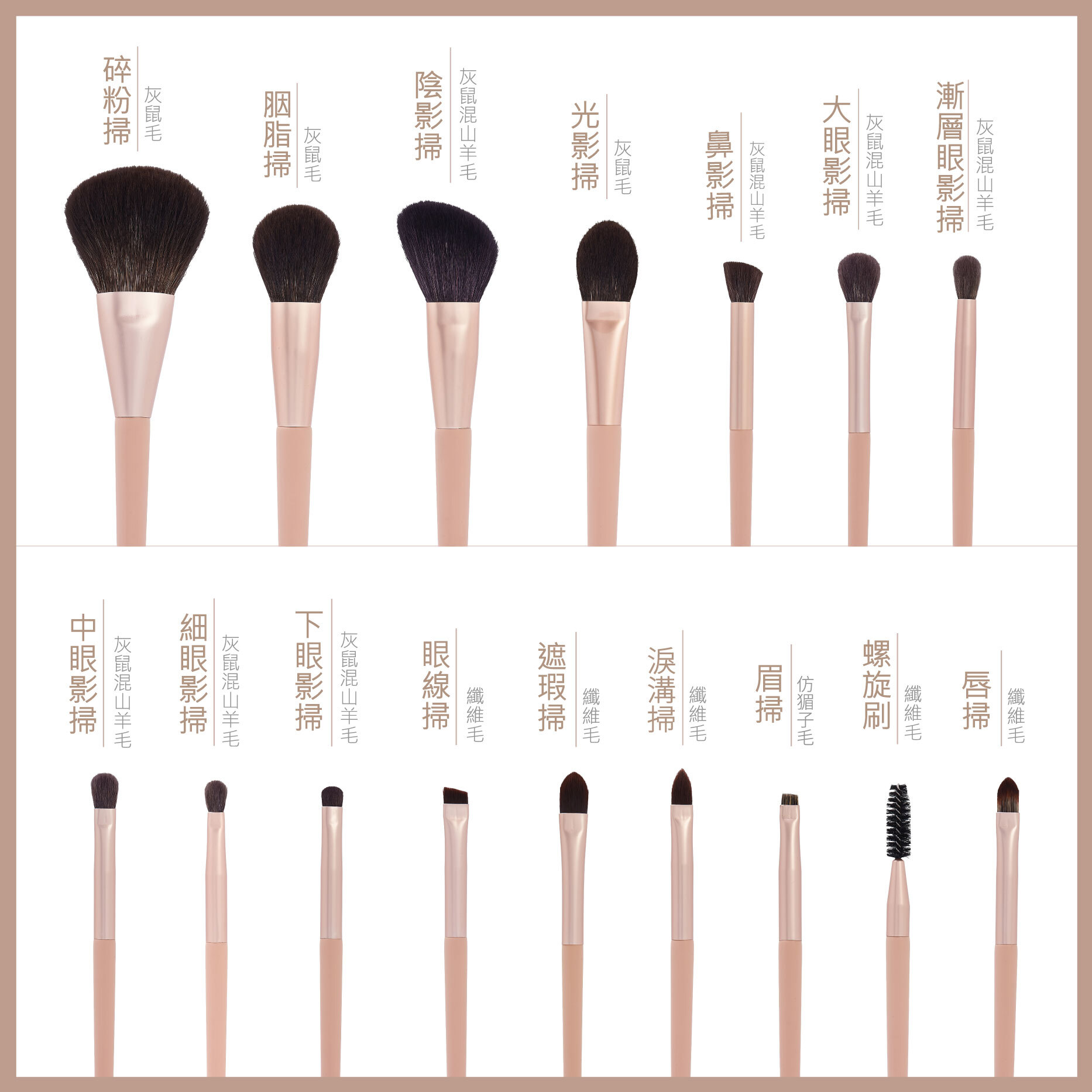MakeupGU專業化妝掃 MakeupGU Professional Makeup Brush