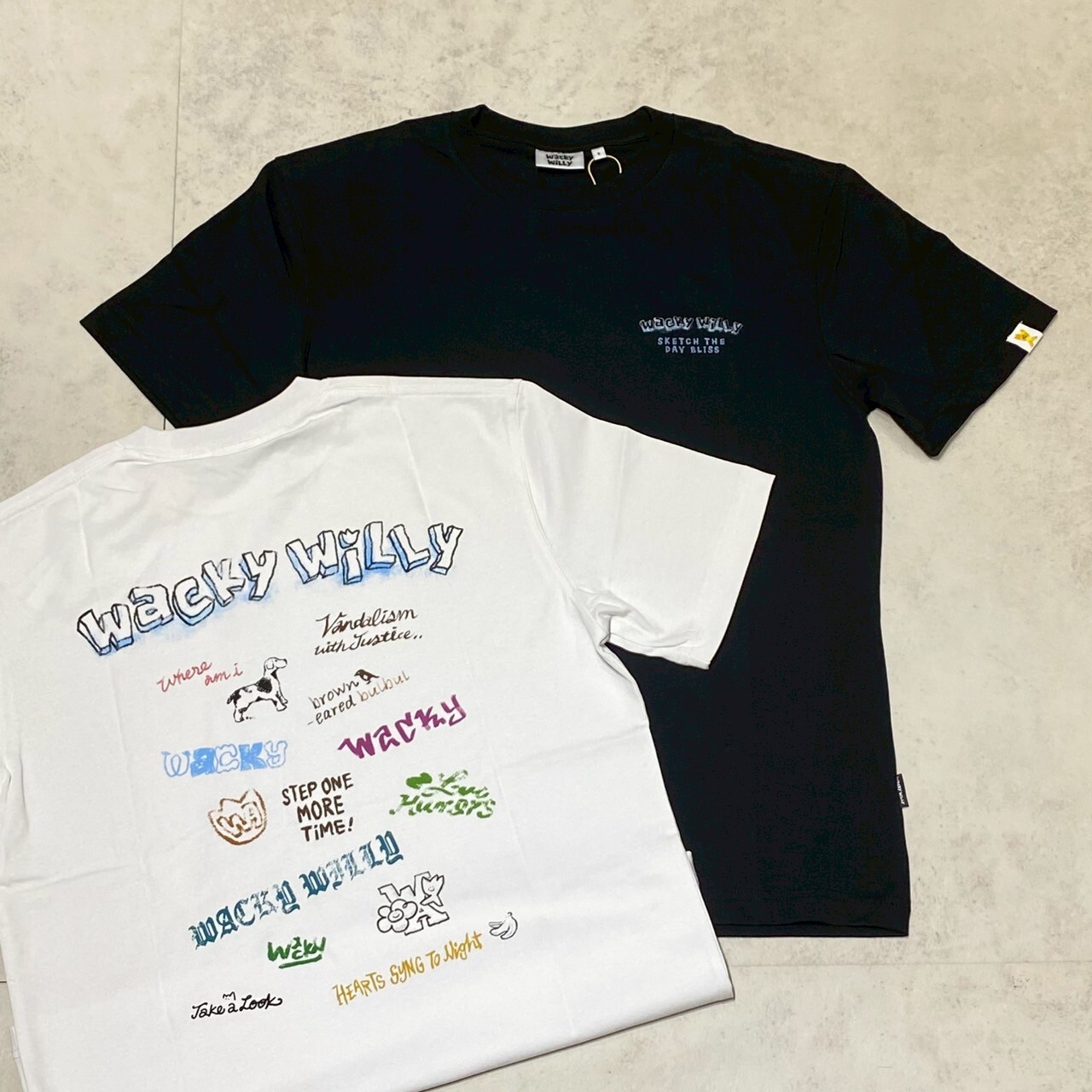 Wacky Willy 背後塗鴉短Tee  WA2502ST23