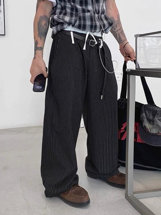 直間可束腳鬆身褲 P3151