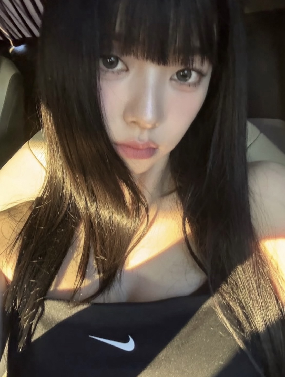 (Karina同款)NIKE NSW 黑色 短版 細肩 棉質 背心 FN3686-010