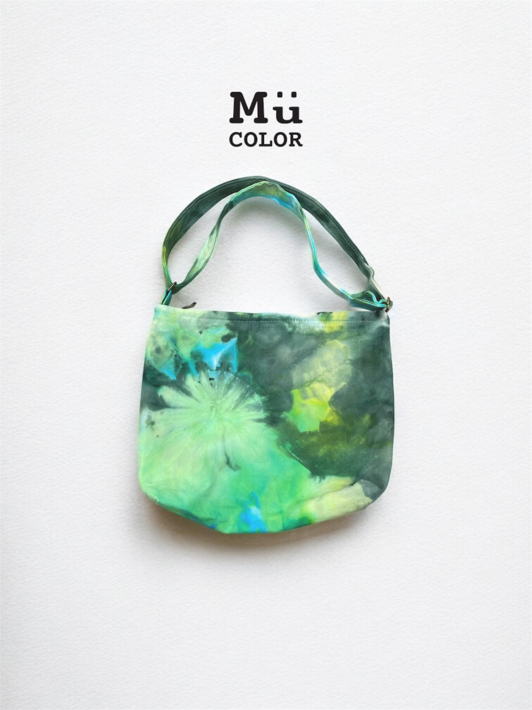 Mumu Color 慕慕卡樂 / 手作冰染-帆布斜背包（小森林）