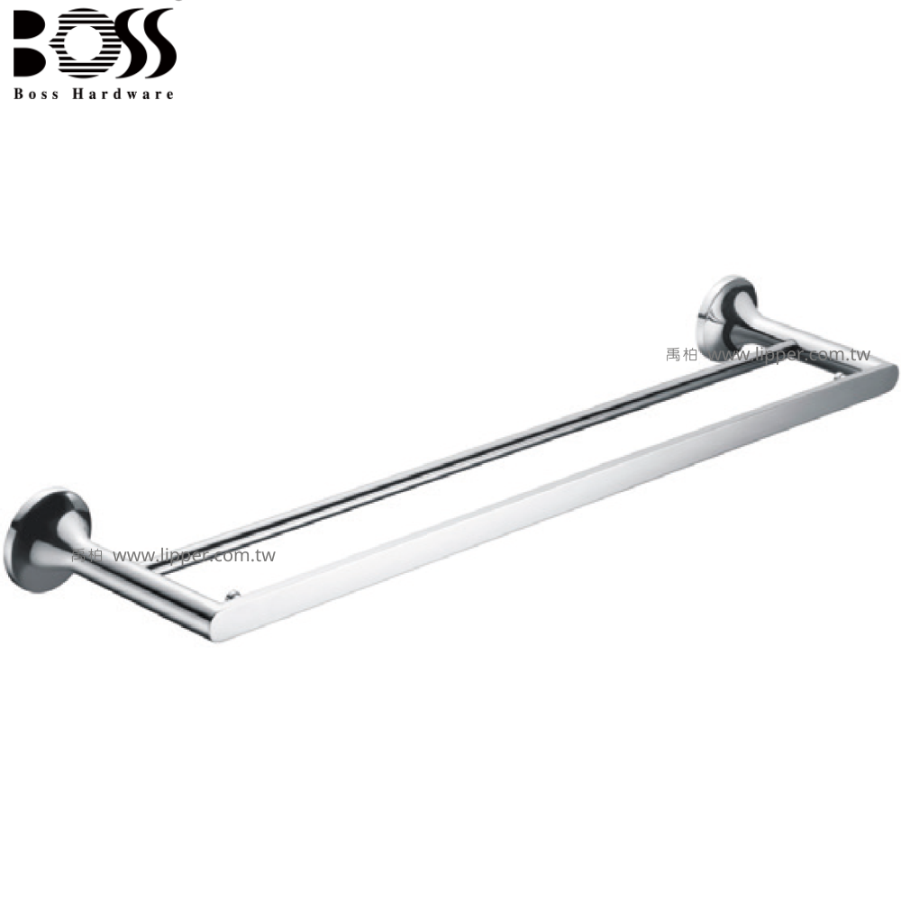 BOSS 不銹鋼雙桿毛巾架 60cm D-18008