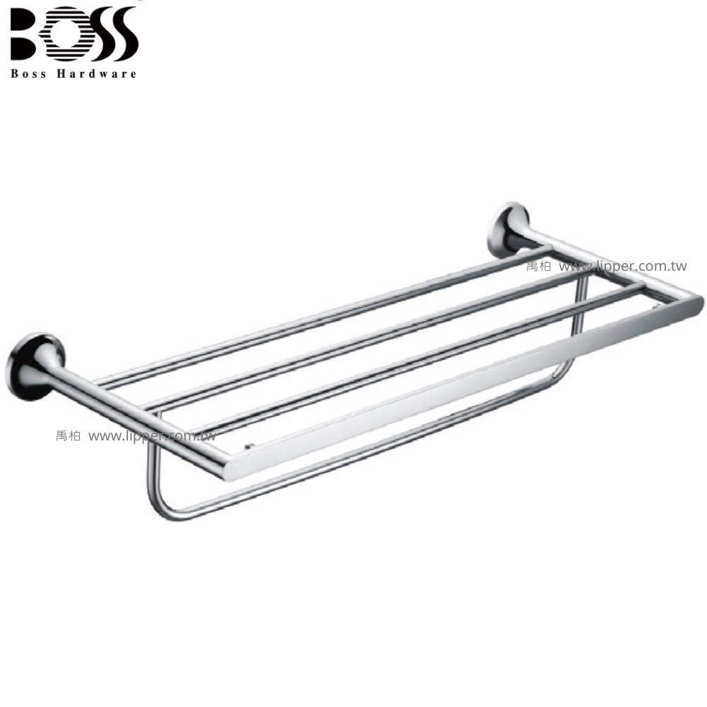 BOSS 不銹鋼雙層毛巾架 60cm D-18010