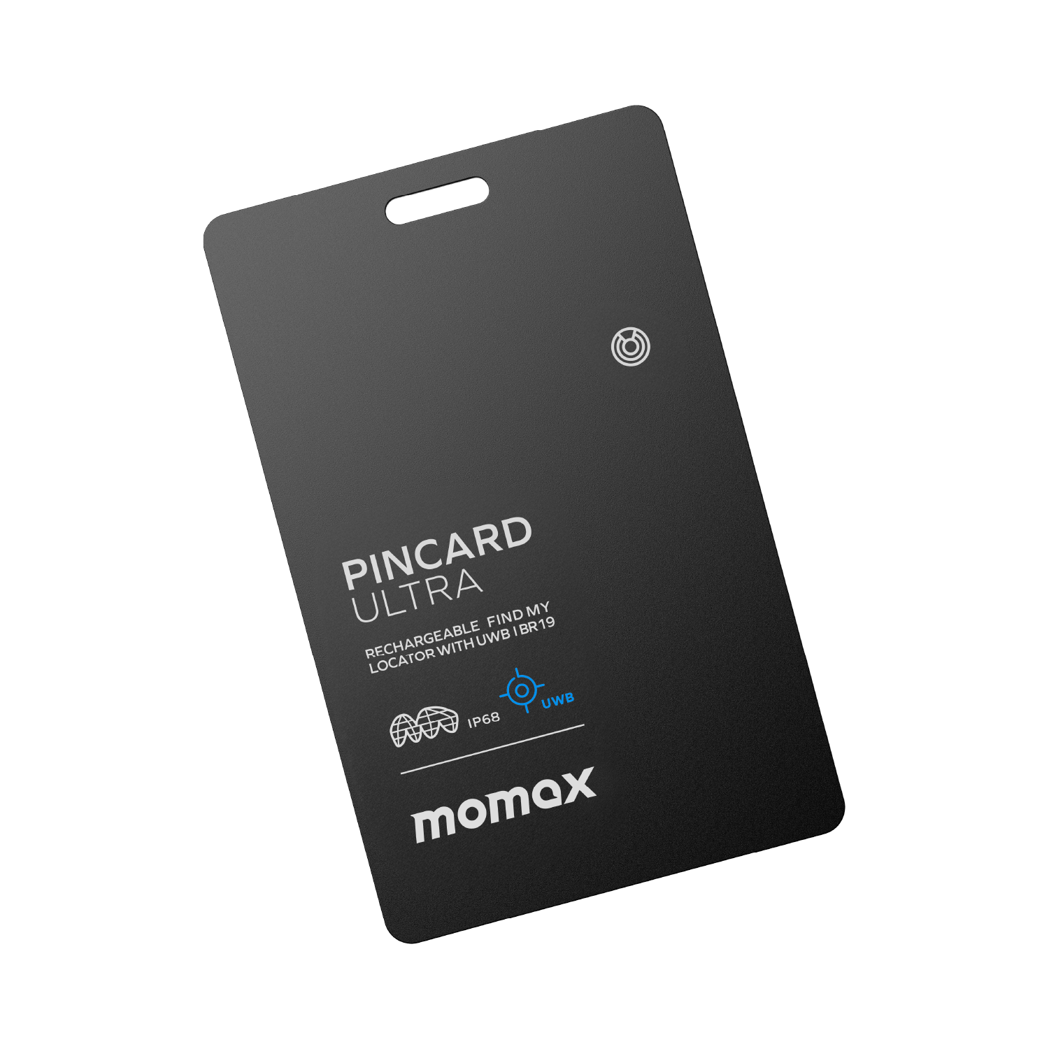 Momax PinCard Ultra 充電式Find My 全球定位器(支持UWB) BR19