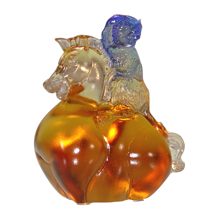 鹿港窯禮品館│琉璃文鎮 馬上封侯