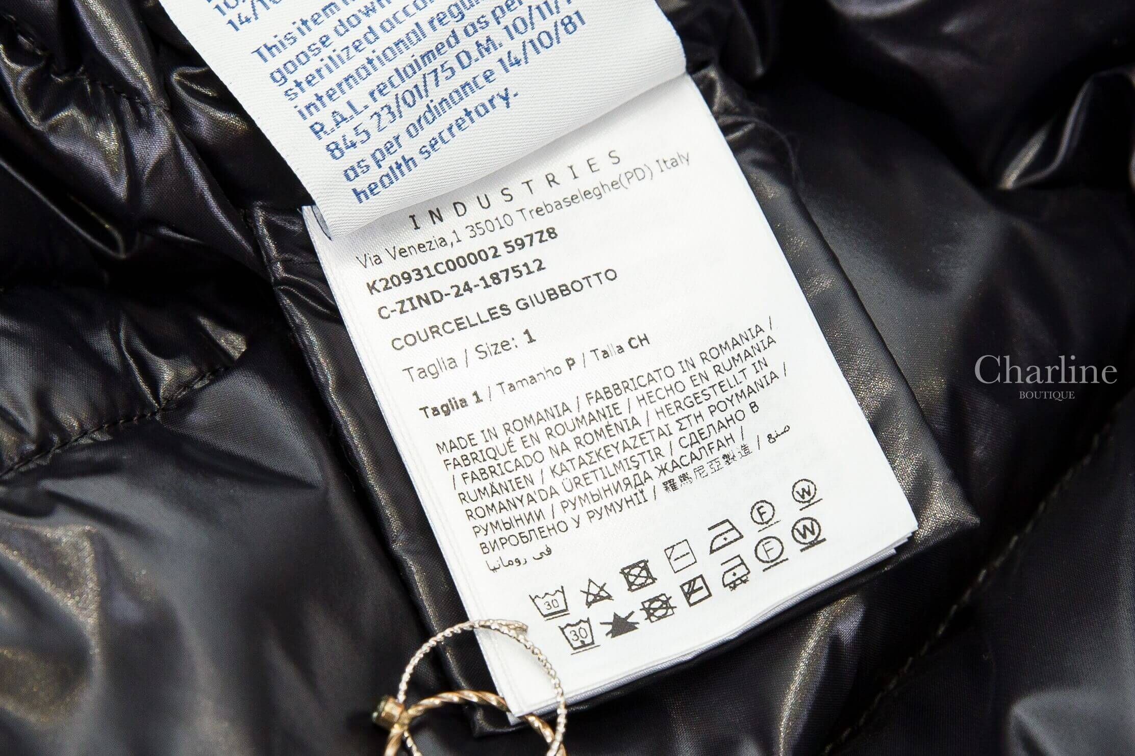 Moncler Courcelles Hooded Mid-Length Down Jacket 黑色拉鍊中長版亮面抽繩收腰連帽輕羽絨外套-Charline Boutique 精品代購