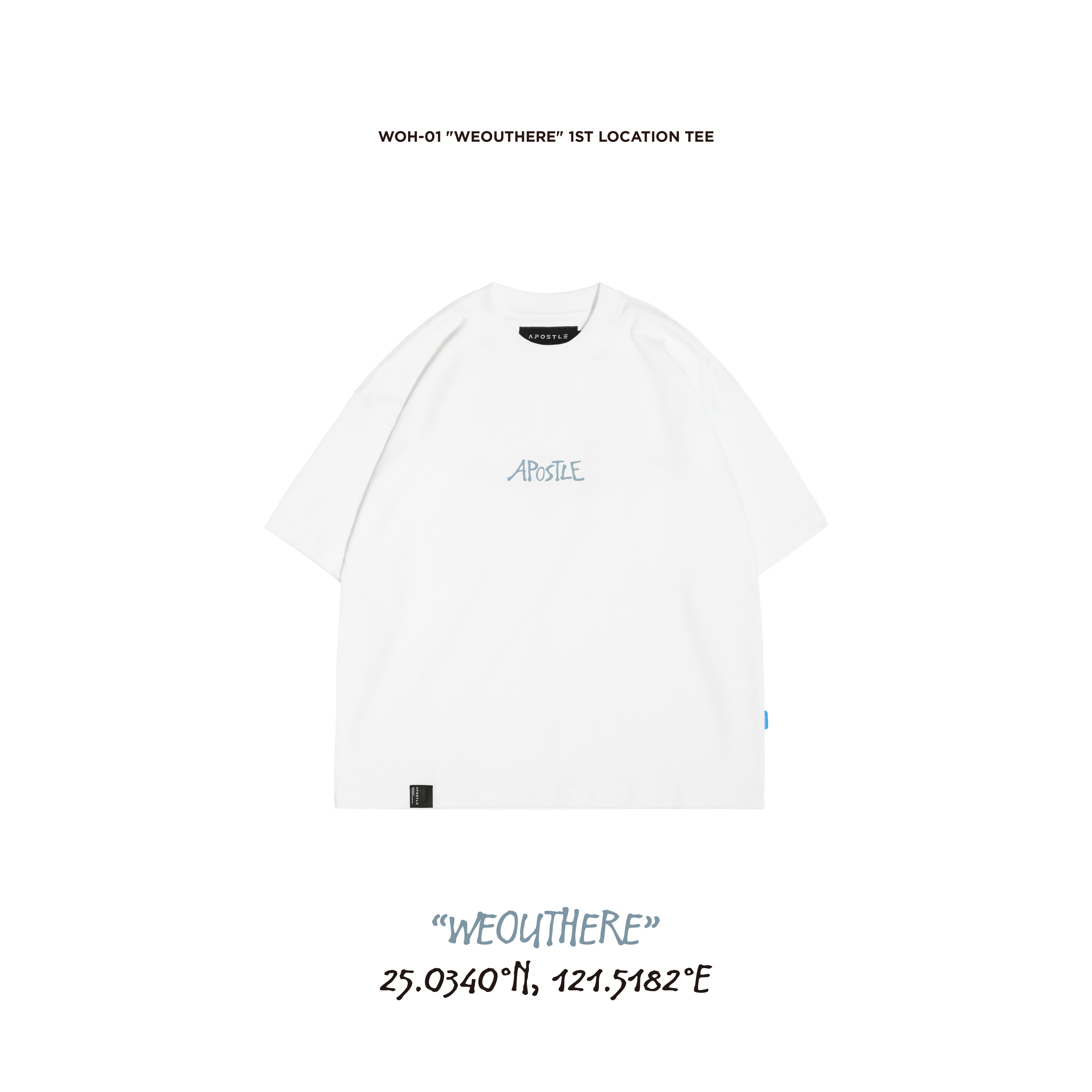 WOH-01 "WEOUTHERE" 1st Location TEE - White