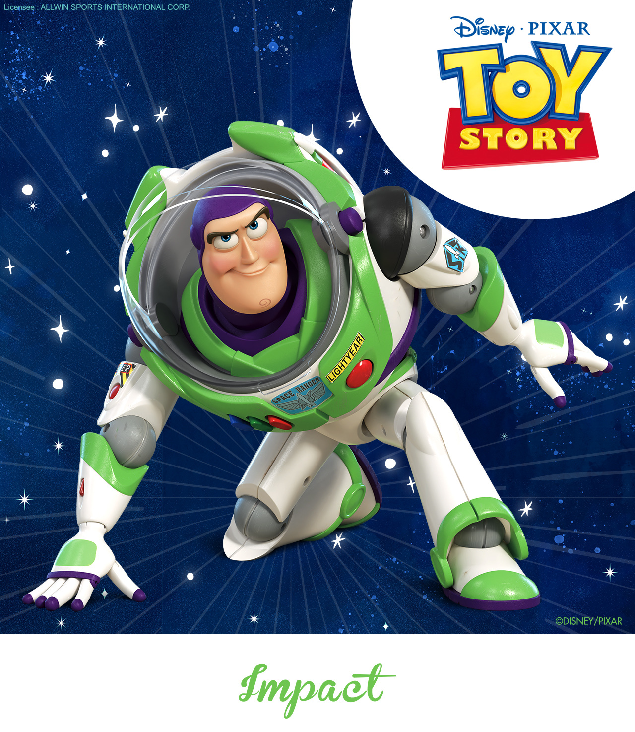 【IMPACT】怡寶 兒童書包 巴斯光年 玩具總動員 後背包(大)-深藍IMQTS002NY