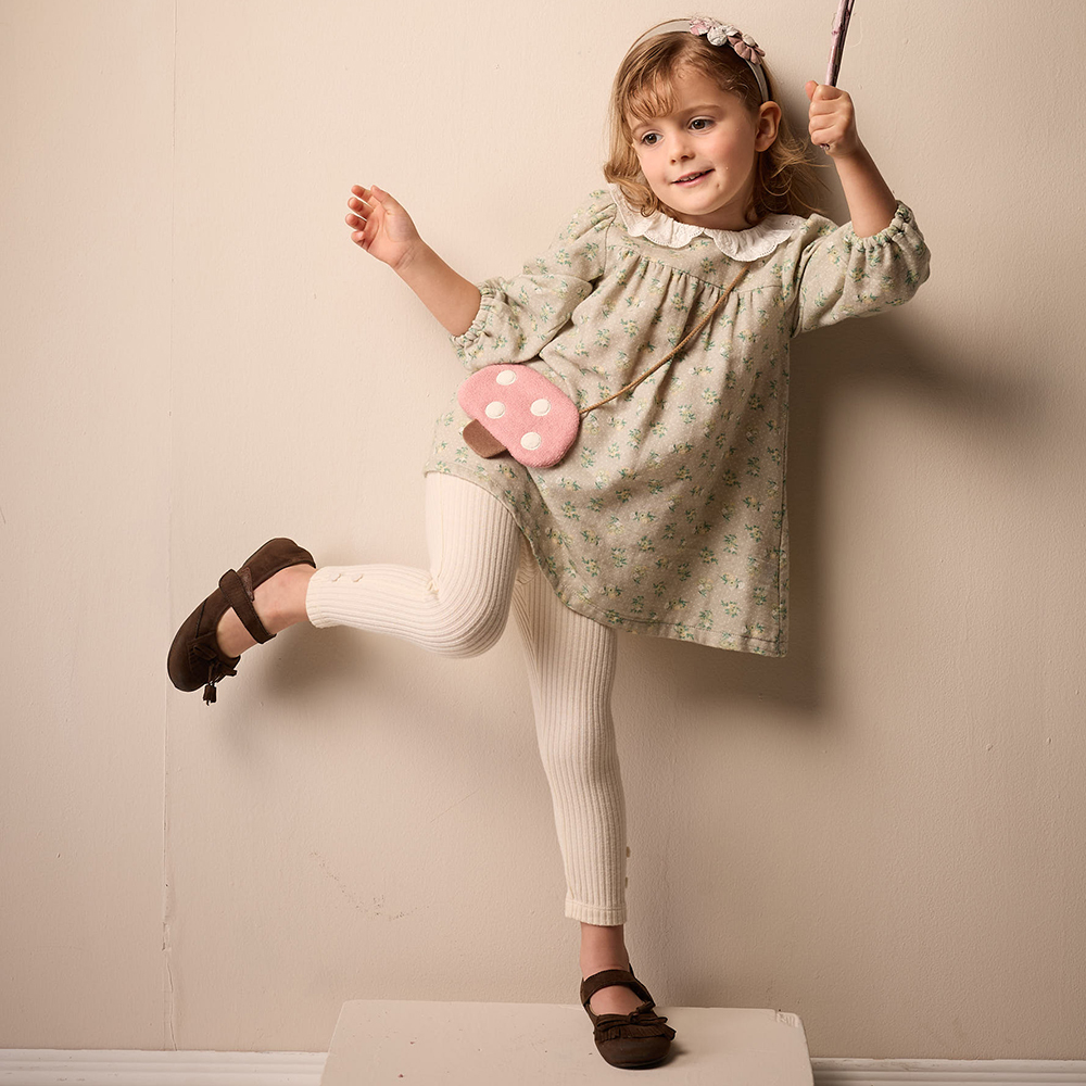 PIPPY 百搭鬆緊腰圍內搭褲 米