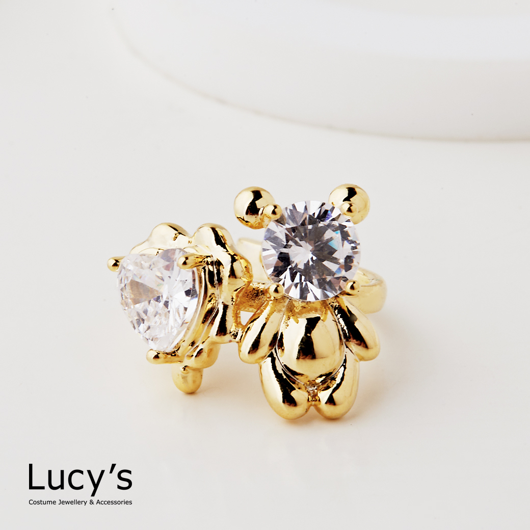 放閃小熊 耳骨夾 (122940)