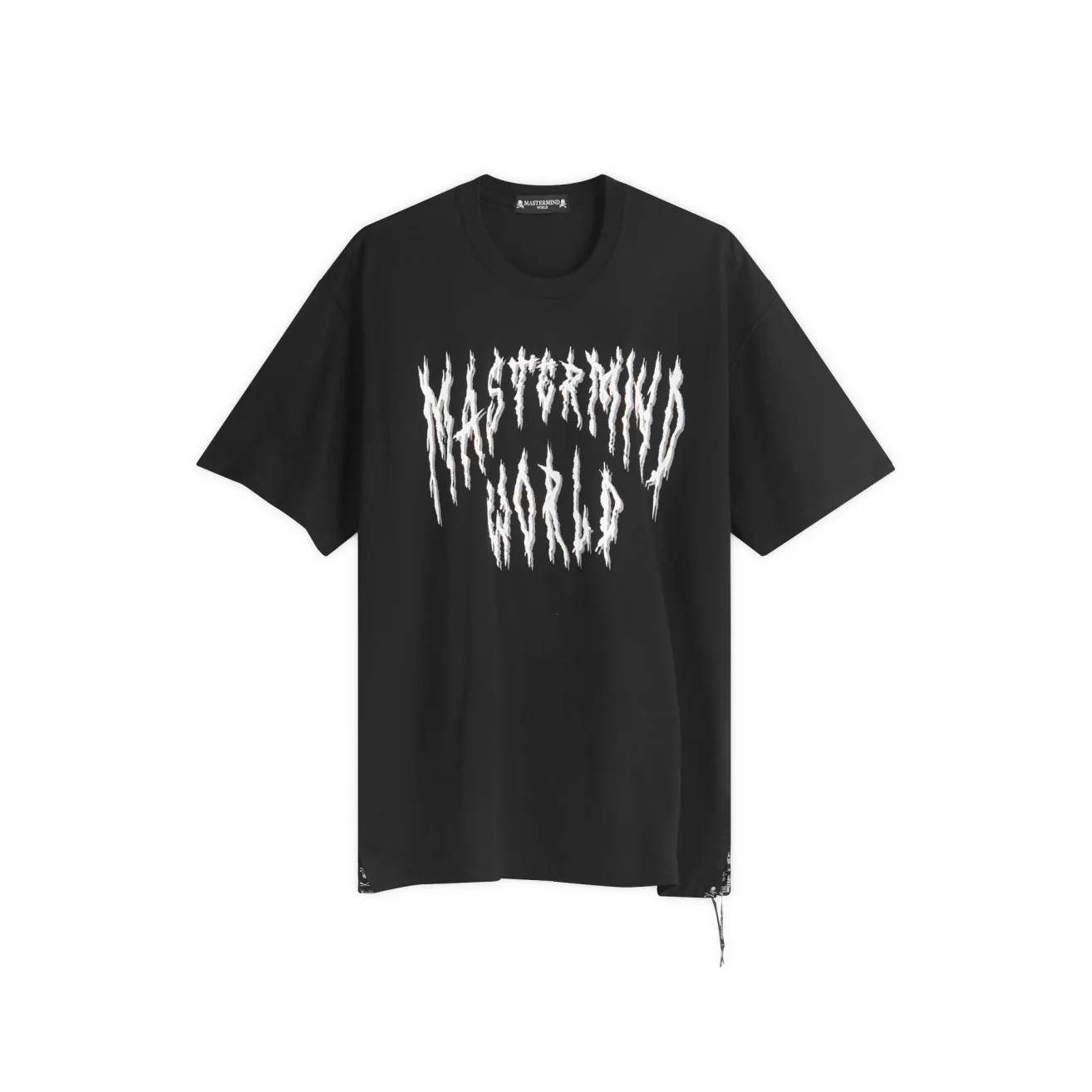 MASTERMIND WORLD DEATH METAL T-SHIRT REGULAR FIT MMW 死亡金屬字體 骷髏 合身版 短T-MW25S14-TS053-021