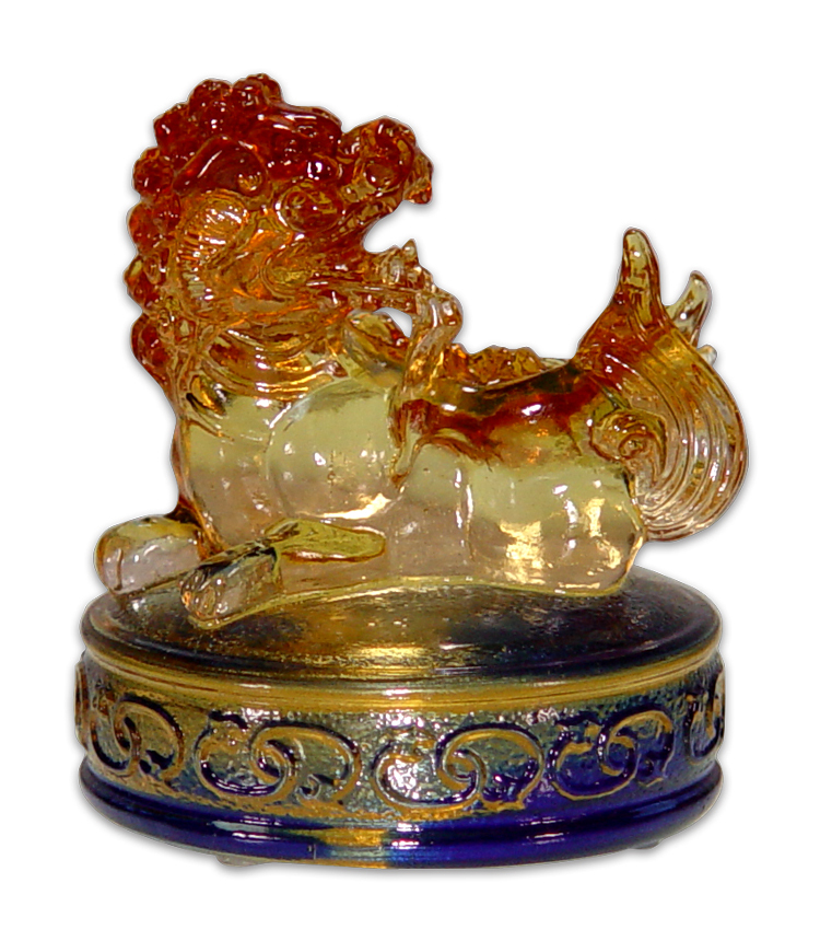 鹿港窯禮品館│琉璃-擺飾 文鎮【正氣浩然】