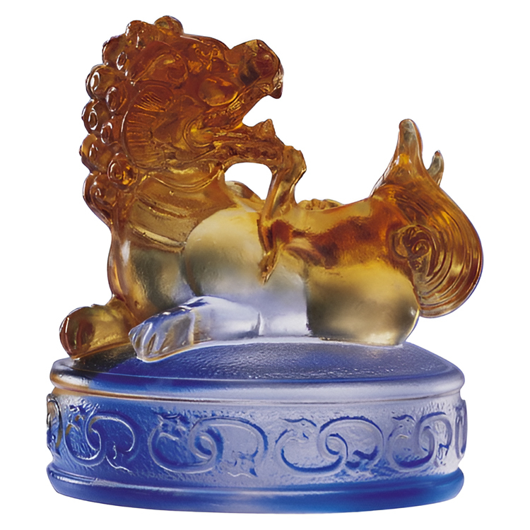 鹿港窯禮品館│琉璃-擺飾 文鎮【正氣浩然】