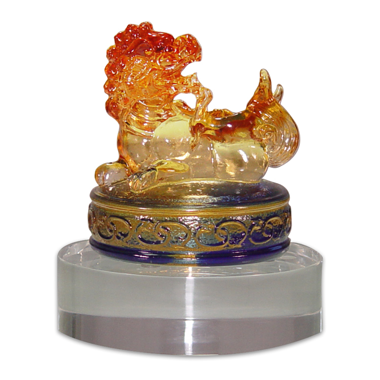 鹿港窯禮品館│琉璃-擺飾 文鎮【正氣浩然】