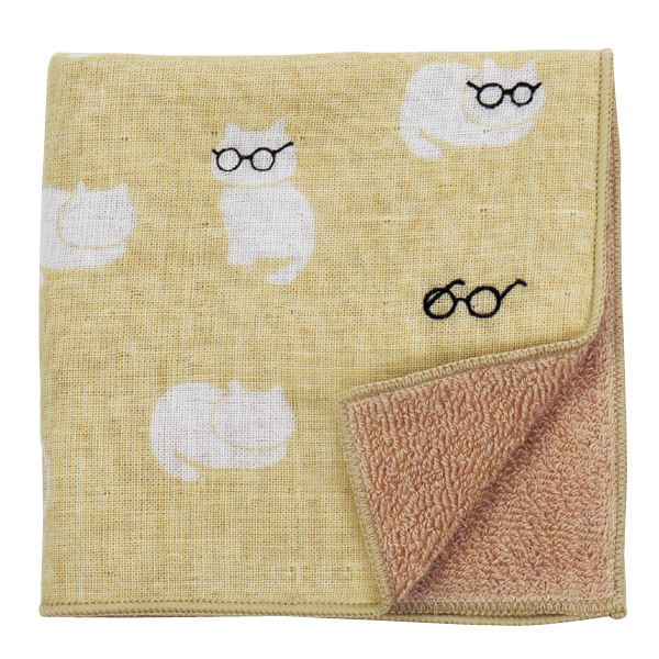 [ケイス | 濱文樣] 和風毛巾（貓咪眼鏡）