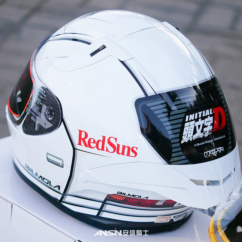BILMOLA 頭文字D 聯名全罩式安全帽｜安信騎士