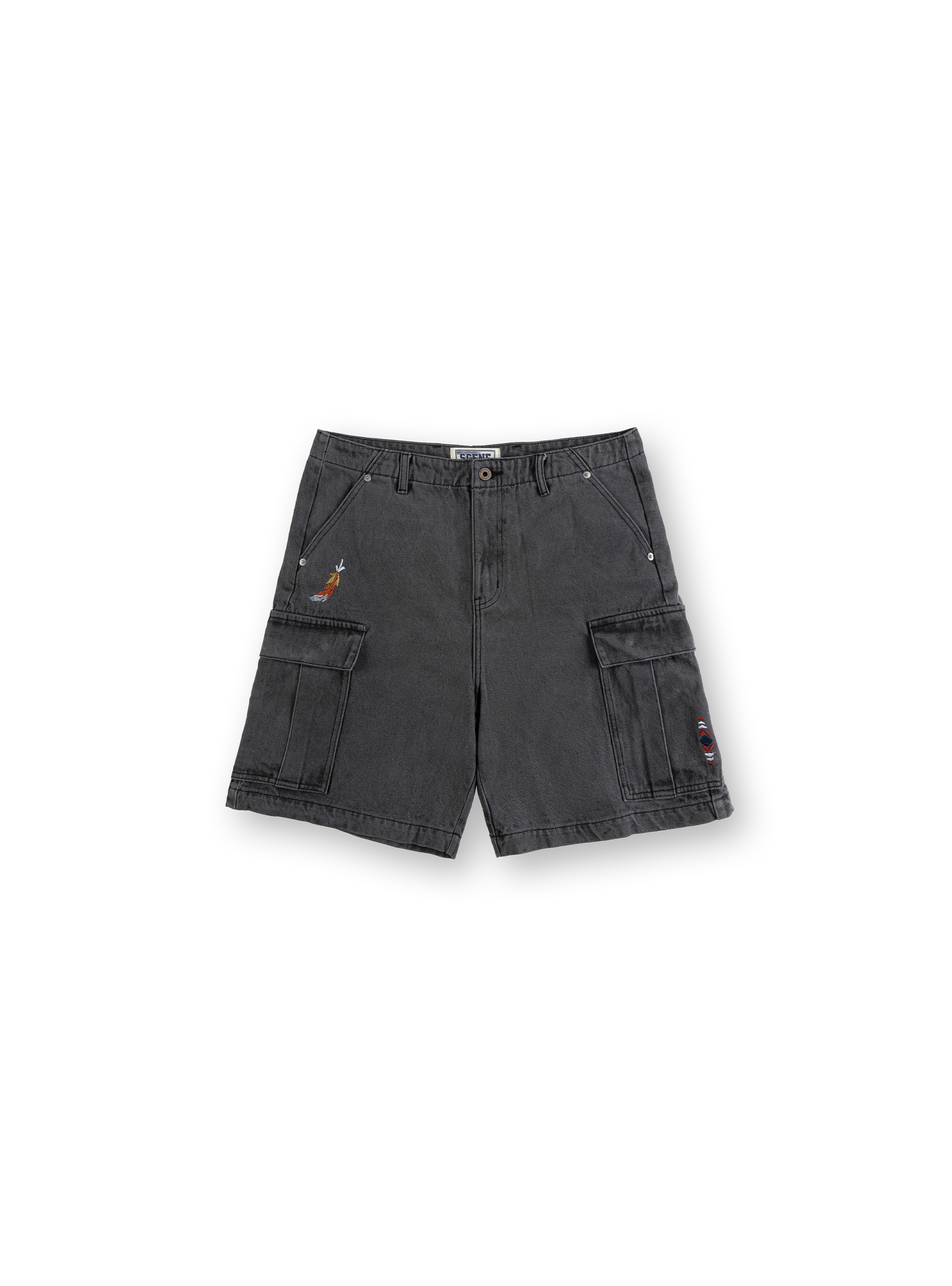 SC DENIM SHORT PANTS B3 // GREY