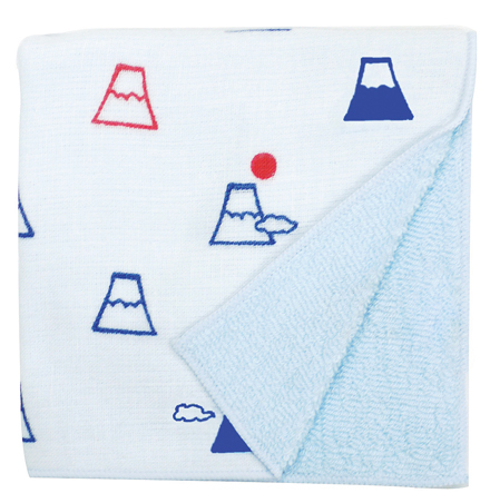 [ケイス | 濱文樣] 和風毛巾（富士山與雲）