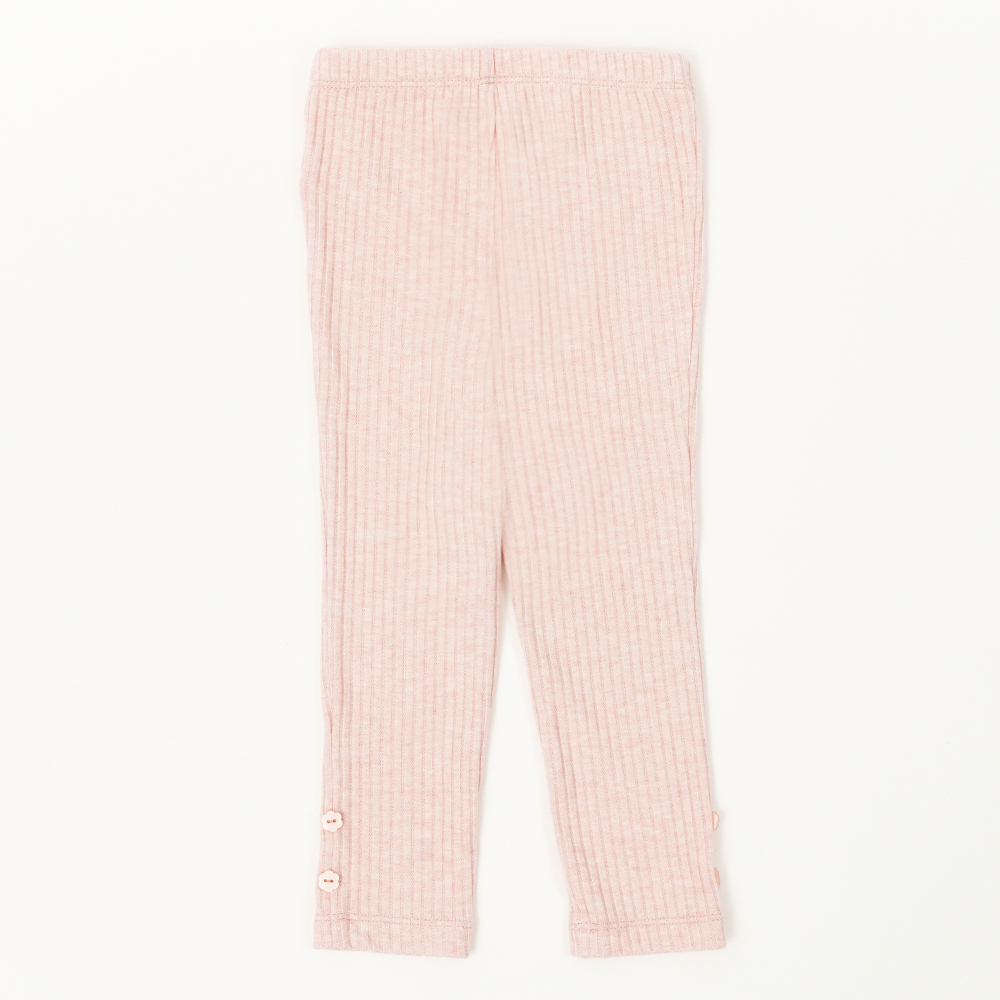 PIPPY 百搭鬆緊腰圍內搭褲 粉