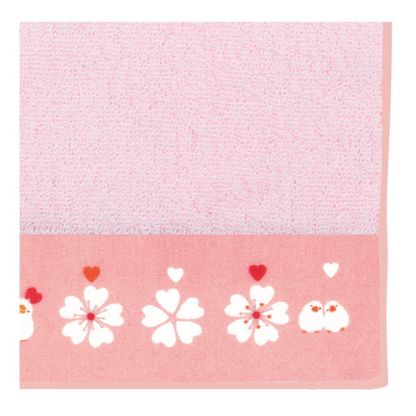 [ケイス | 濱文樣] Tenugui 毛巾（櫻文鳥）