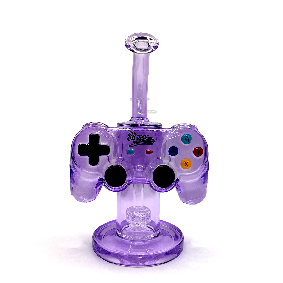 🇹🇼Stoner Smoke Shop - PS Controller Showerhead Glass Bong 手把玻璃水煙壺