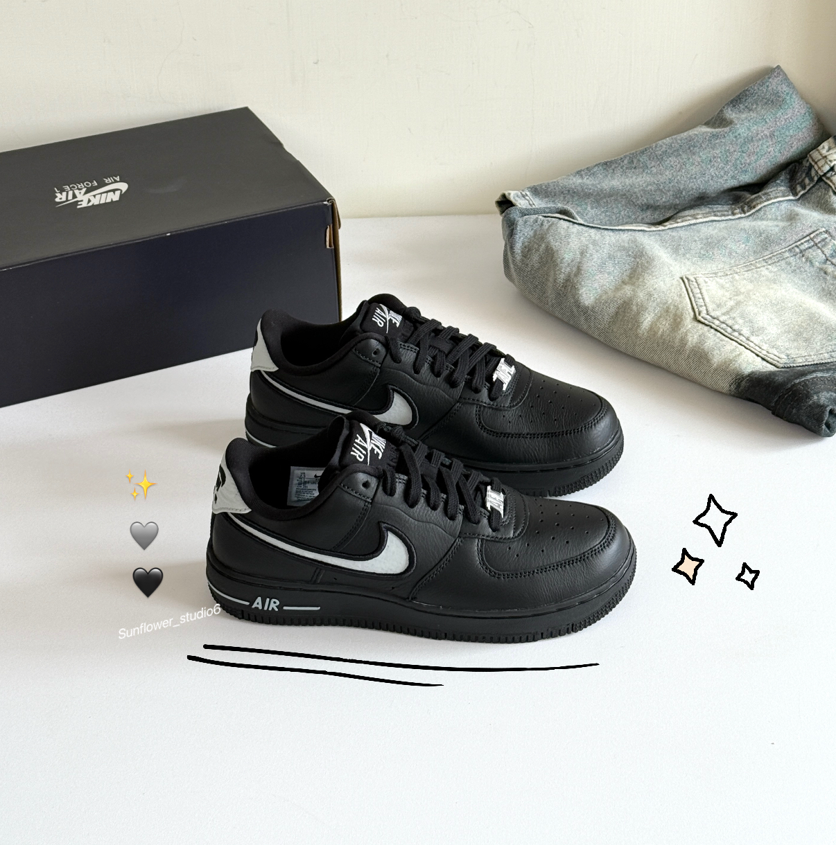 Nike Air Force 1 Dance AF1 黑灰 反轉 黑武士 休閒鞋 FJ7409-002/預購