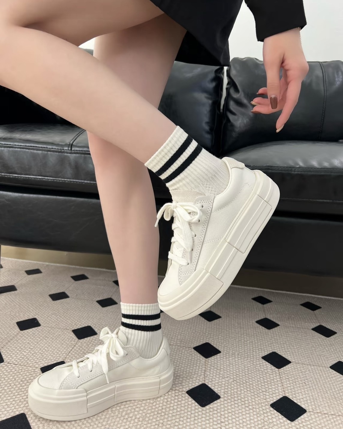 Converse Chuck Taylor All Star Cruise UU 解構 厚底 奶油底 低筒 奶油白