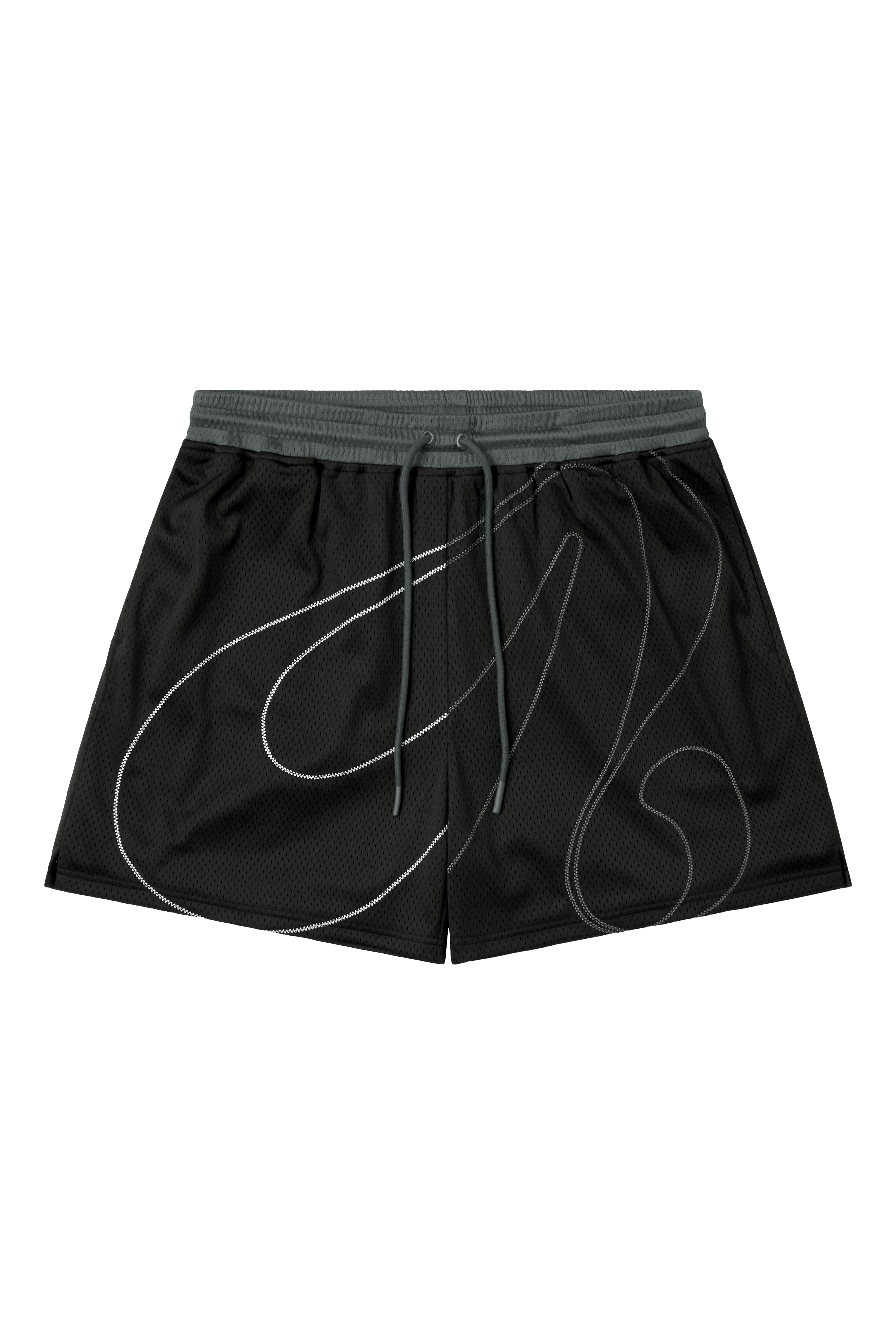 FLOWLINE ATHLETIC SHORTS - BLACK