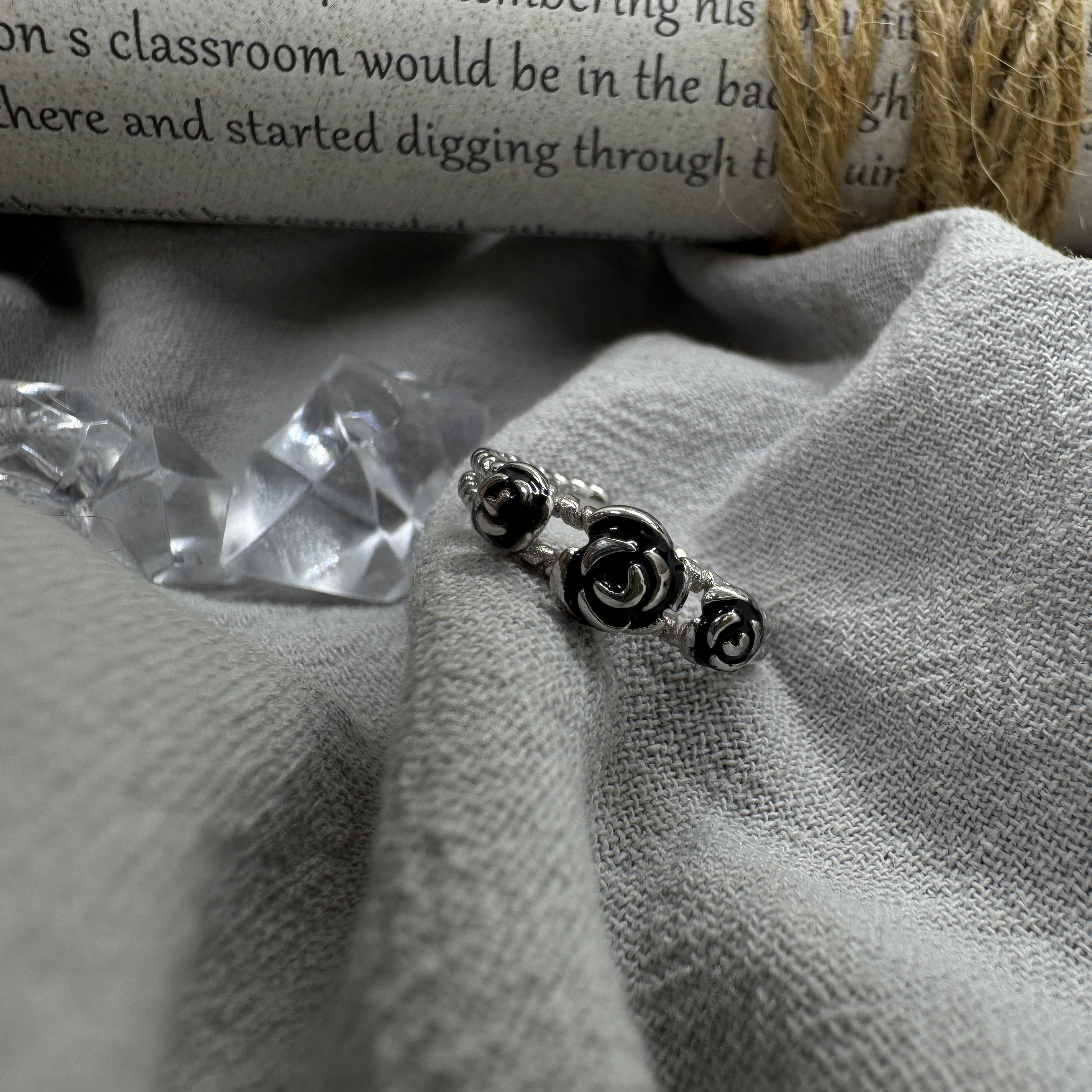 夜玫序曲 - 純銀戒指