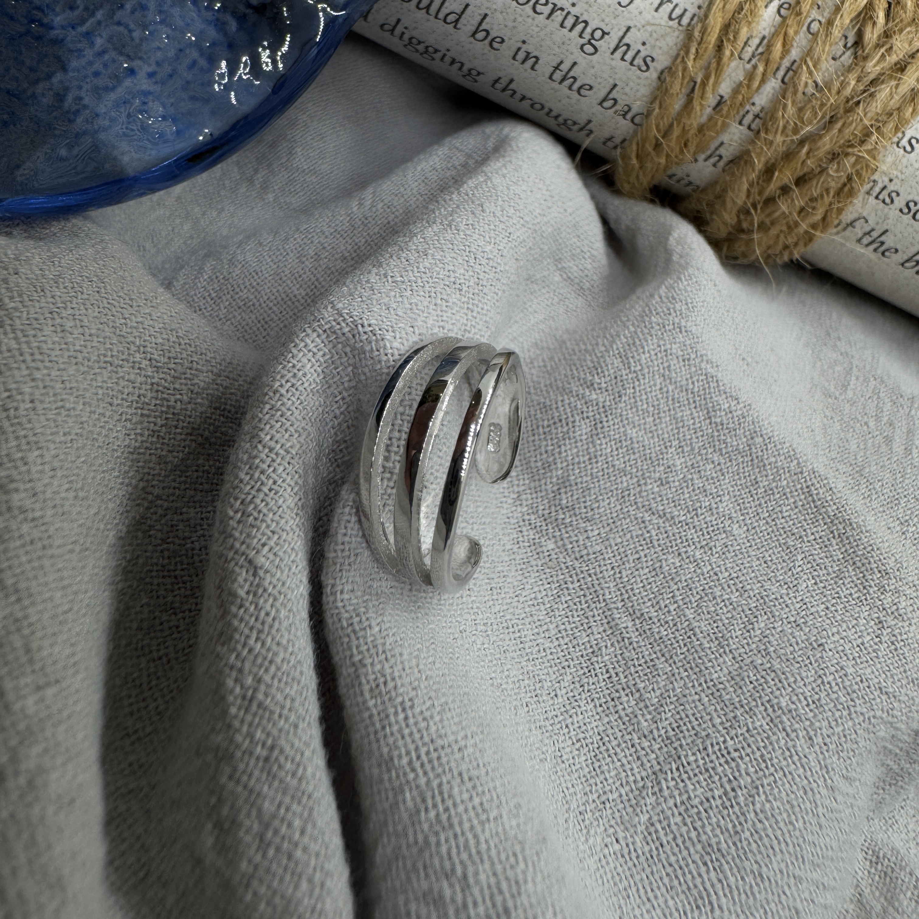 心線純語 - 純銀戒指